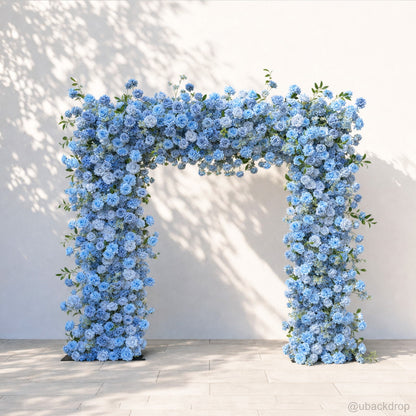 blue-white-floral-arch-stand-backdrop-for-wedding-party-event