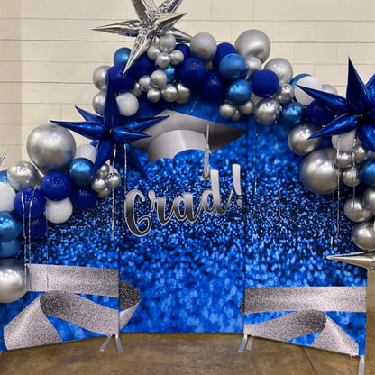 Blue Graduation Celebration Party Chiara Backdrop Cover-ubackdrop