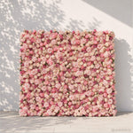 8x8ft Pink Artificial Roses and Peonies Flower Wall Decor Backdrop for Event & Wedding