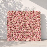 8x8ft Pink Artificial Roses and Peonies Flower Wall Decor Backdrop for Event & Wedding