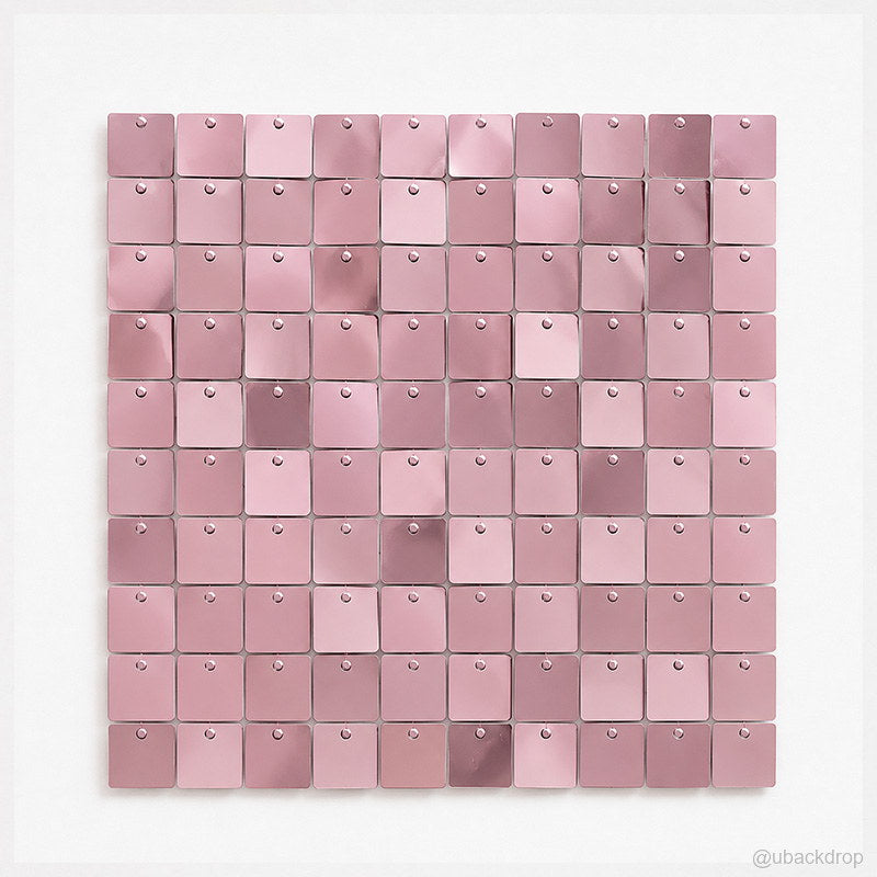 blush pink shimmer wall backdrop for party event decor