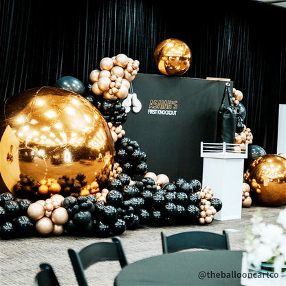 Golden Color Inflatable Mirror Ball Reusable Big Bubble Balloon-ubackdrop