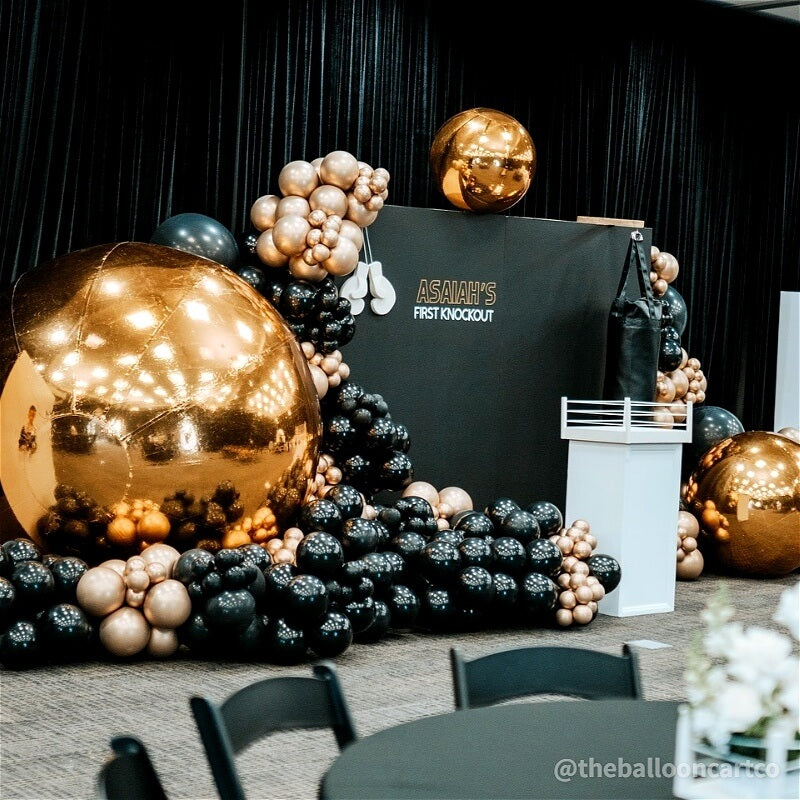Golden Color Inflatable Mirror Ball Reusable Big Bubble Balloon-ubackdrop
