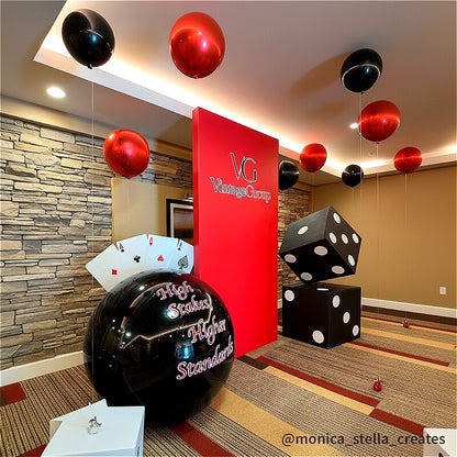 Black Inflatable Mirror Ball Reusable Big Bubble Balloon-ubackdrop