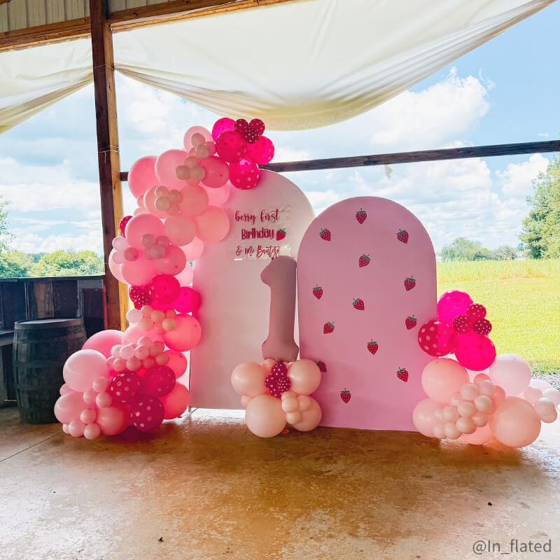 4x7ft Chiara Arched Backdrop Frame Custom Arched Wall Backdrop Cover for Party Decoration-ubackdrop