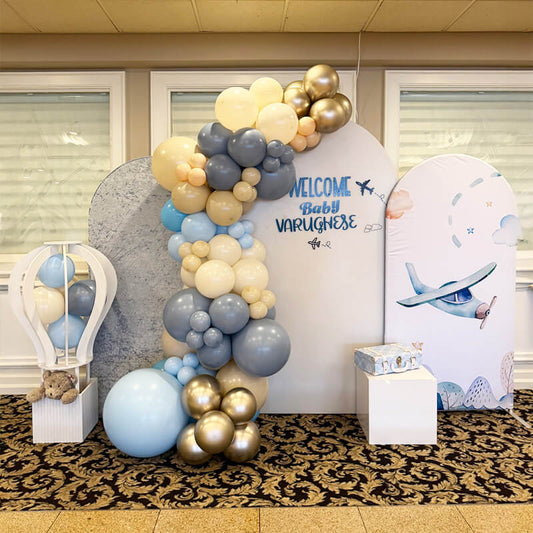 Chiara Backdrop Wall Set, Arched Wall Set Birthday&Baby Shower&Wedding Party Decoration-ubackdrop