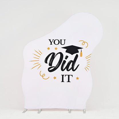 6x7ft Chiara Wave Curved Arch Frame Irregular Backdrop Stand for Event-ubackdrop