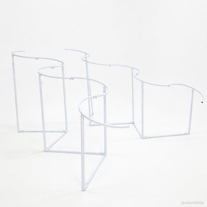 Clear wavy acrylic party stand frame set event backdrop