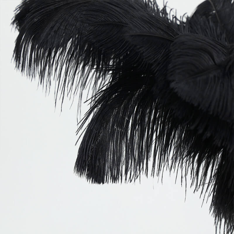 24"-26" Length Black Natural Ostrich Feathers Centerpiece Filler-ubackdrop