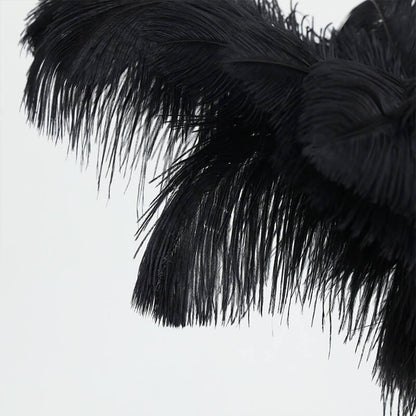 24"-26" Length Black Natural Ostrich Feathers Centerpiece Filler-ubackdrop
