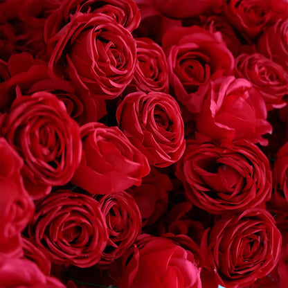 8ft Romantic Atmosphere Heart Shaped Red Rose Flower Wall Wedding Decoration Indoor-ubackdrop