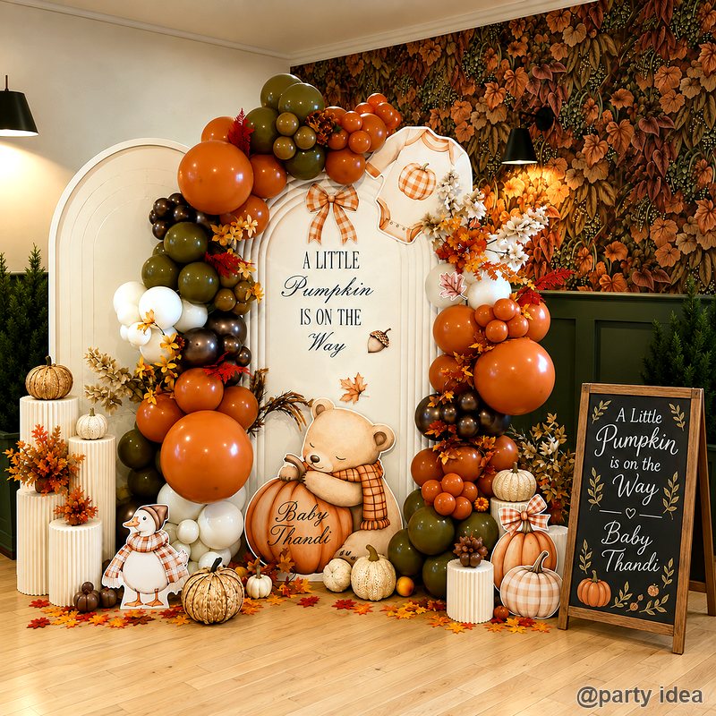 Colorful modern party decoration balloon backdrop celebration idea