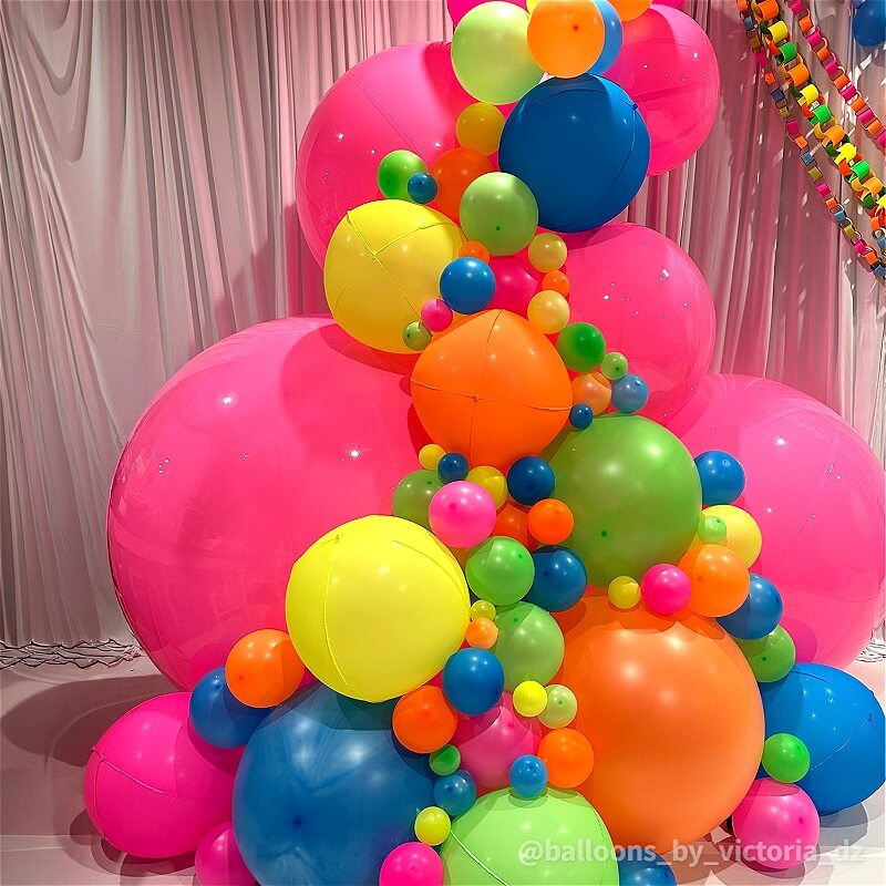 Pink Big Matte Inflatable Balls ¨C Reusable Party & Event Decor-ubackdrop
