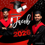 2026 Graduation Party Backdrop Congraduation Party Decorations