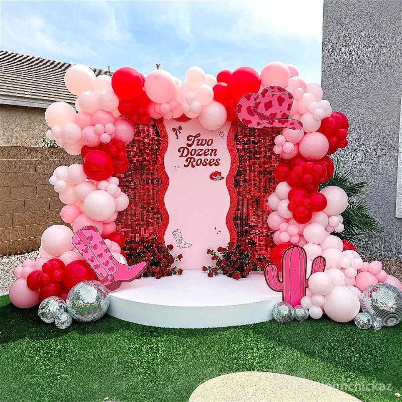 Red Shimmer Wall Panels – Easy Setup Wedding/Event/Theme Party Decorations-ubackdrop