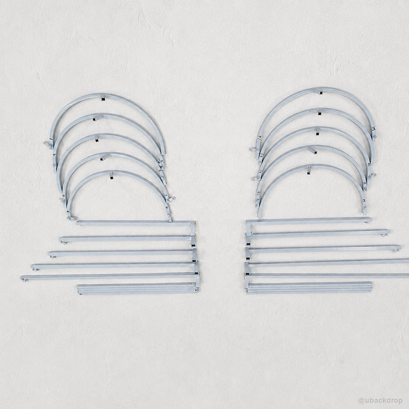 Curved drapery backdrop frame hardware kit party stand parts