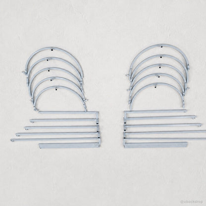 Curved drapery backdrop frame hardware kit party stand parts