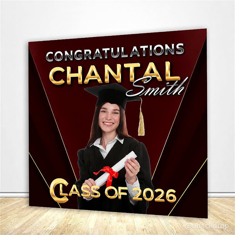 Outdoor Graduation Party Backdrop-ubackdrop