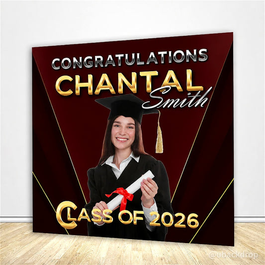 Outdoor Graduation Party Backdrop-ubackdrop