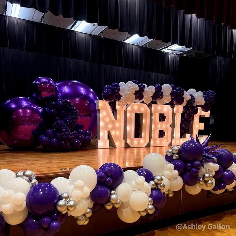 Purple Inflatable Mirror Ball Reusable Big Bubble Balloon-ubackdrop