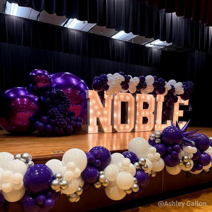 Purple Inflatable Mirror Ball Reusable Big Bubble Balloon-ubackdrop
