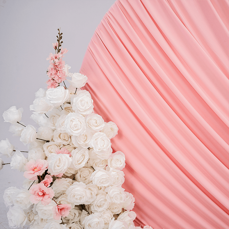 3D 8x8ft Double Layer Side Laying Heart for Party Decor Backdrop Stand-ubackdrop