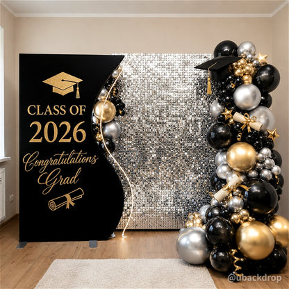 4x7ft Half Vase Backdrop Metal Frame Stand for Birthday Event Decoration-ubackdrop