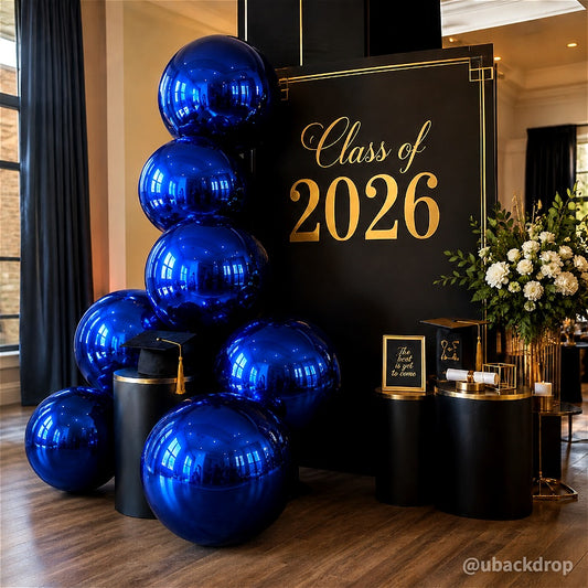 Blue Inflatable Mirror Ball Reusable Big Bubble Balloon-ubackdrop