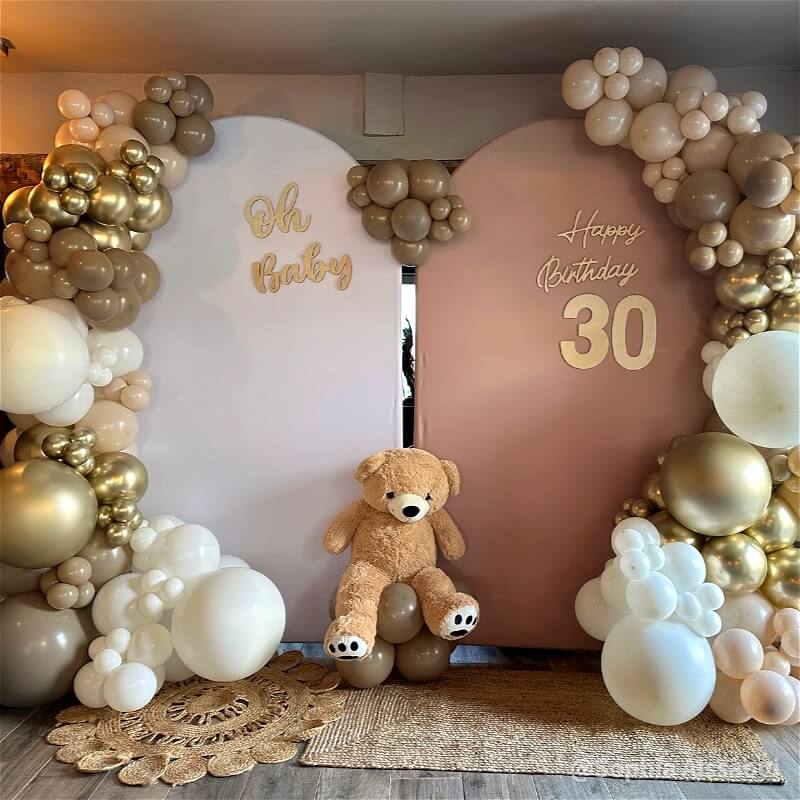 4x7ft Chiara Arched Backdrop Frame Custom Arched Wall Backdrop Cover for Party Decoration-ubackdrop