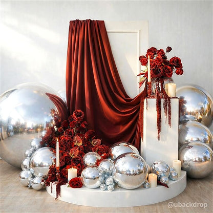 Silver Inflatable Mirror Ball Reusable Big Bubble Balloon-ubackdrop