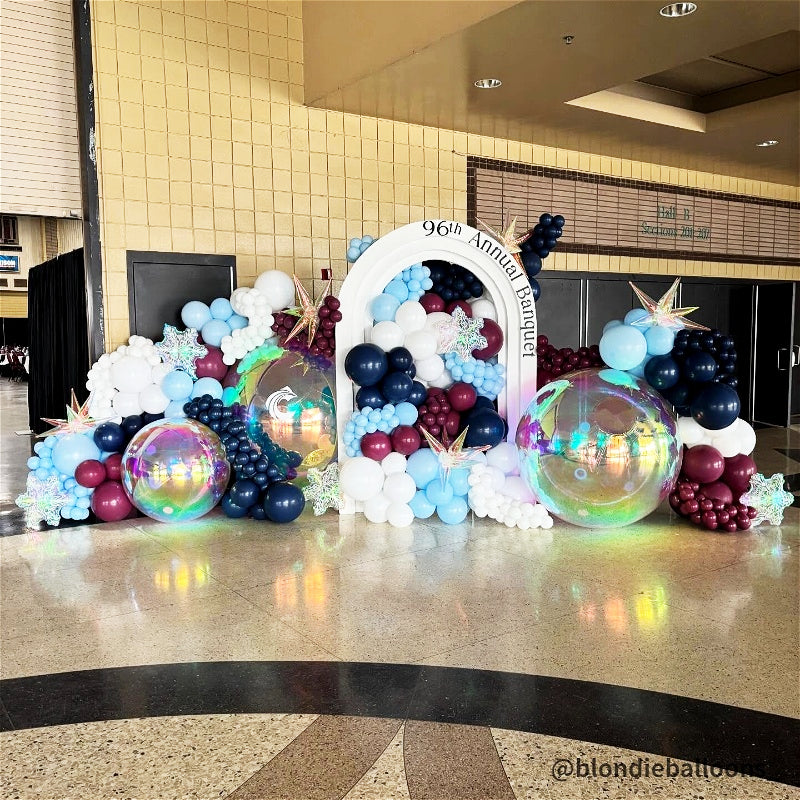 Rainbow Color Inflatable Mirror Ball Reusable Big Bubble Balloon-ubackdrop