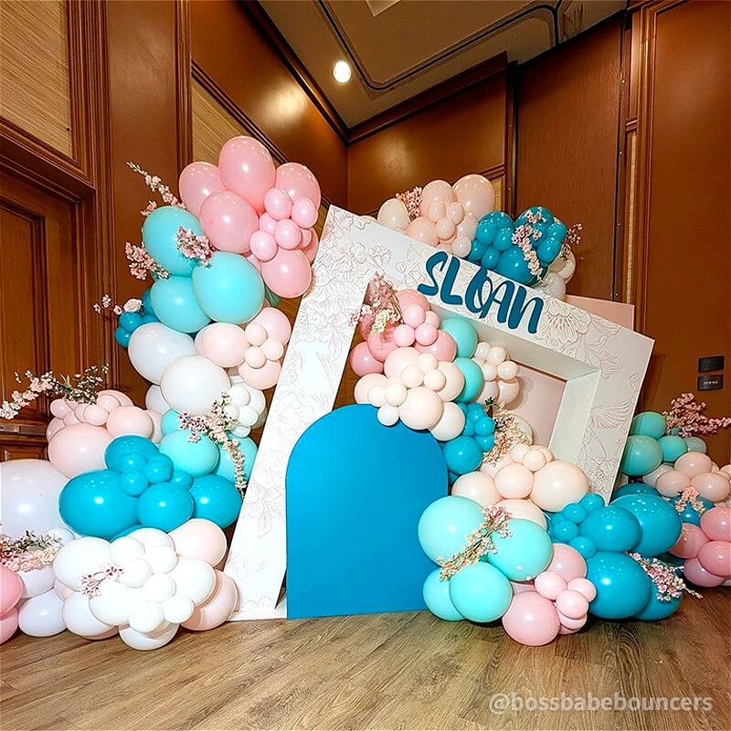 3D Arches Party Backdrop Stand for Birthday&Baby Shower&Wedding Party Decoration-ubackdrop