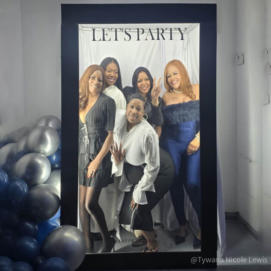 3.9x6.5ft Magazine Photo Booth Box for Small Party Photos & Event ...