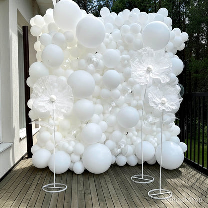 Artificial Standing Flowers Set Elegant White Floor Decor for Weddings & Events