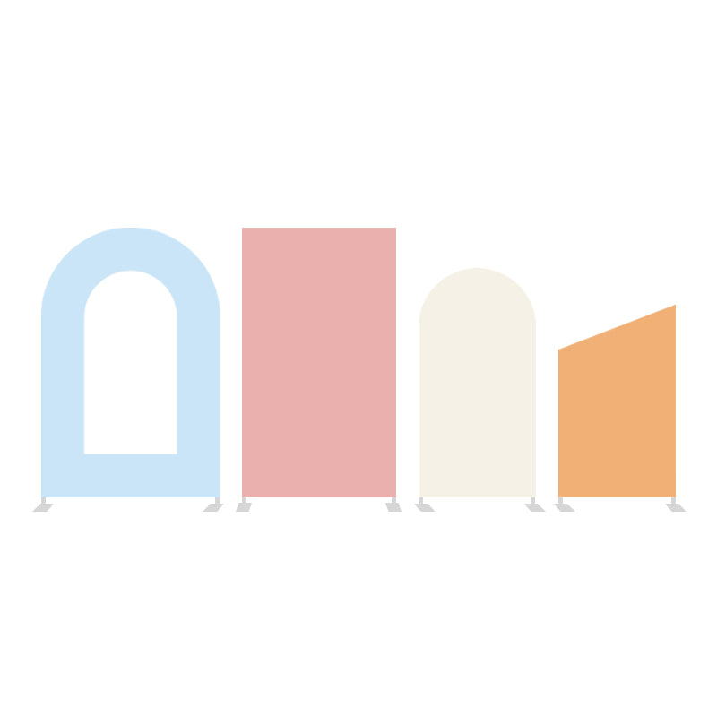 Chiara Backdrop Wall Set 4PCS Arched Frames with Covers Set
