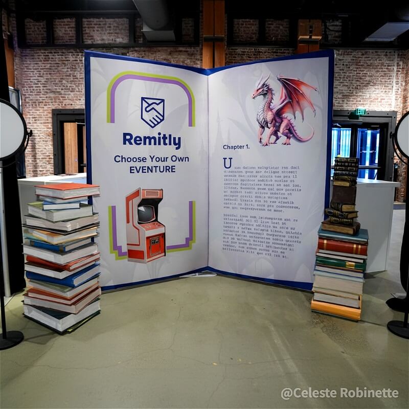 8x8ft Open Book-Shaped Frame Stand For Baby Shower And Graduation Party-ubackdrop