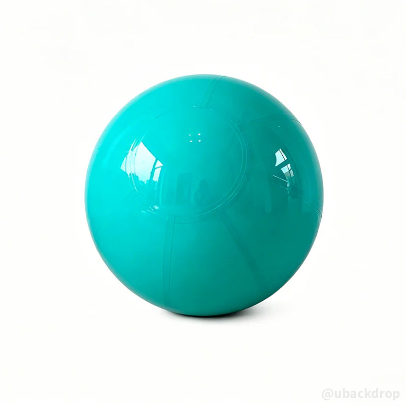 Cyan Big Matte Inflatable Balls ¨C Reusable Party & Event Decor-ubackdrop