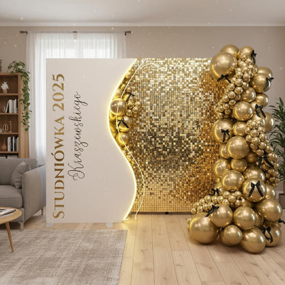 4x7ft Half Vase Backdrop Metal Frame Stand for Birthday Event Decoration-ubackdrop