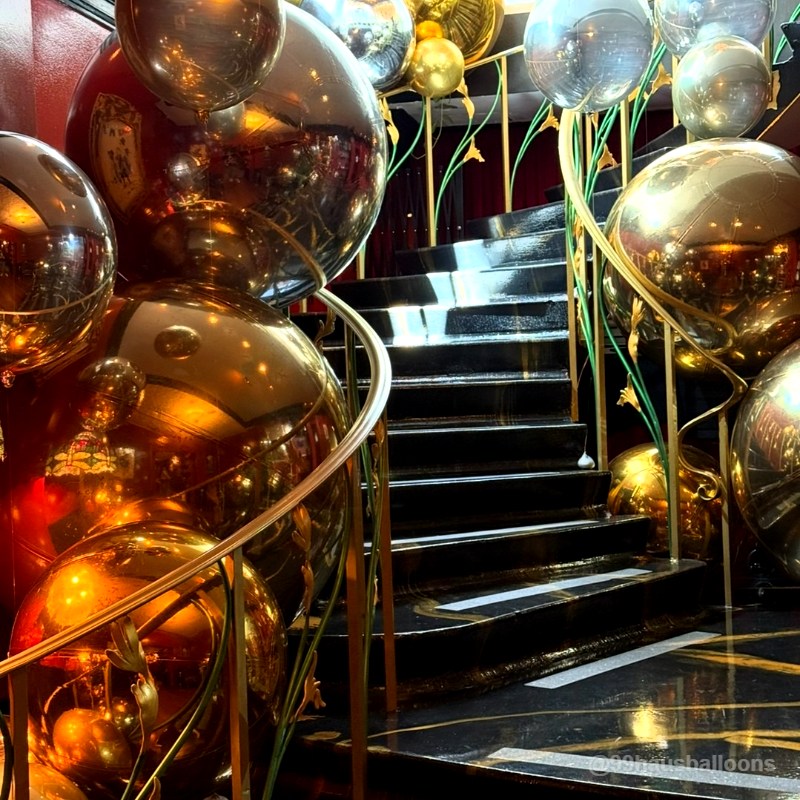 Golden Color Inflatable Mirror Ball Reusable Big Bubble Balloon-ubackdrop