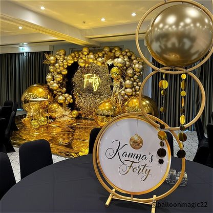 Golden Color Inflatable Mirror Ball Reusable Big Bubble Balloon-ubackdrop