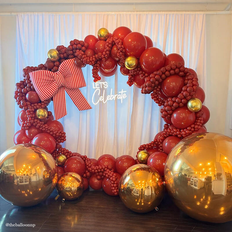 Golden Color Inflatable Mirror Ball Reusable Big Bubble Balloon-ubackdrop