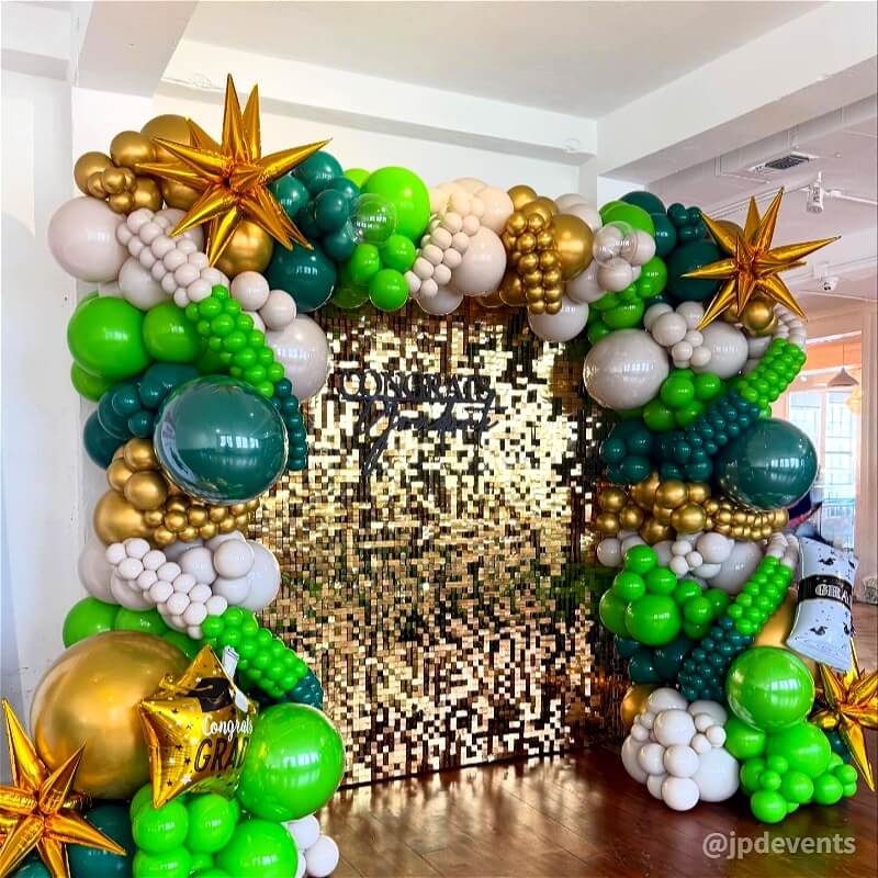 Light Gold Shimmer Wall Panels – Easy Setup Wedding/Event/Theme Party Decorations-ubackdrop