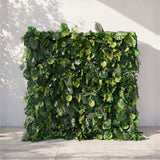 Green Tropical Jungle Fabric Artificial Flower Wall Backdrop Party Decor