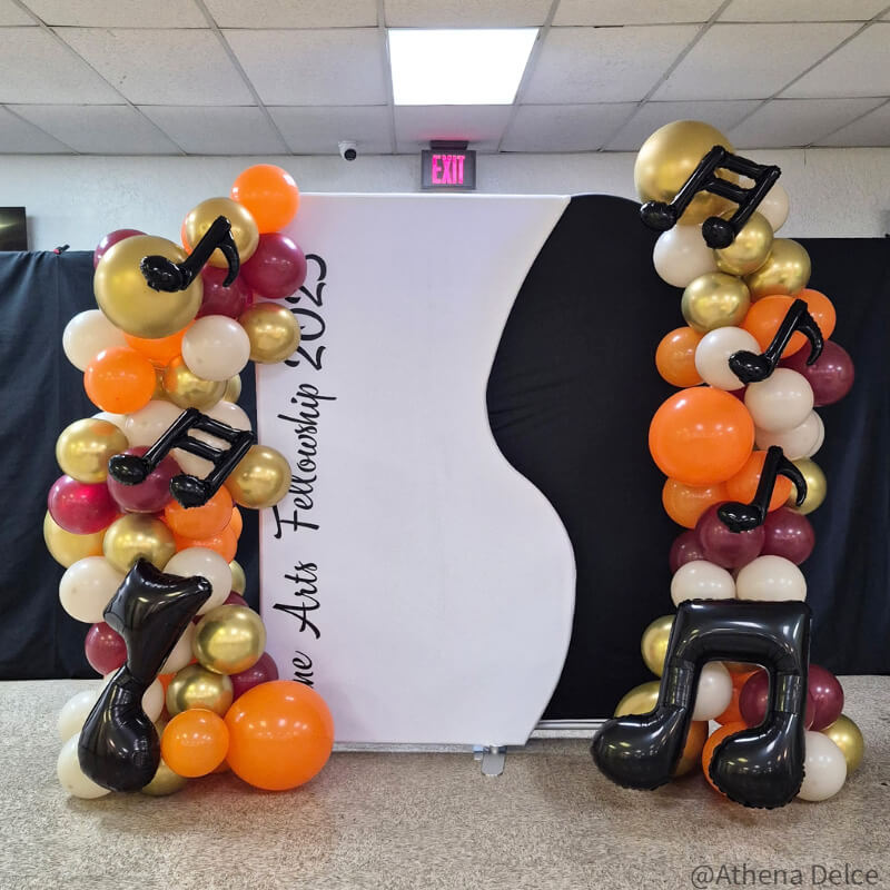 4x7ft Half Vase Backdrop Metal Frame Stand for Birthday Event Decoration-ubackdrop