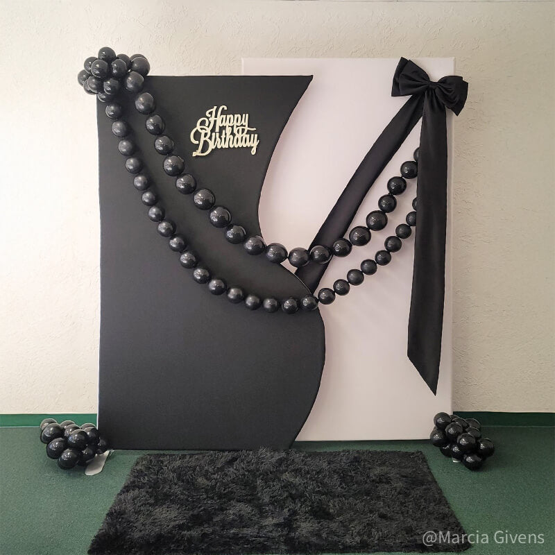 4x7ft Half Vase Backdrop Metal Frame Stand for Birthday Event Decoration-ubackdrop