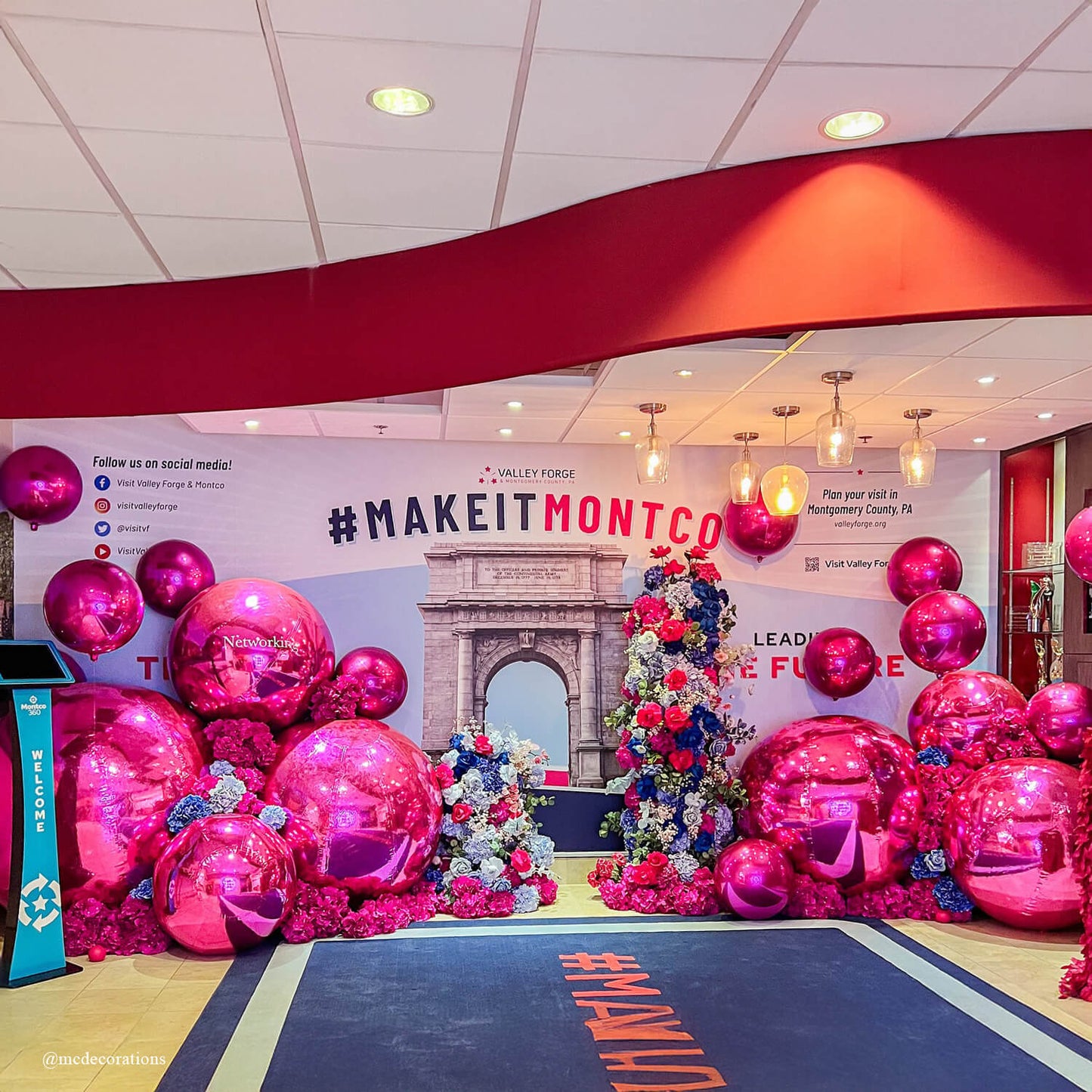 Hot Pink Inflatable Mirror Ball Reusable Big Bubble Balloon-ubackdrop