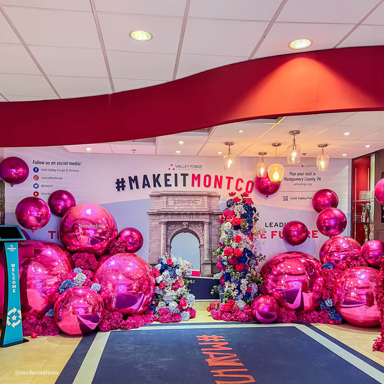 Hot Pink Inflatable Mirror Ball Reusable Big Bubble Balloon-ubackdrop