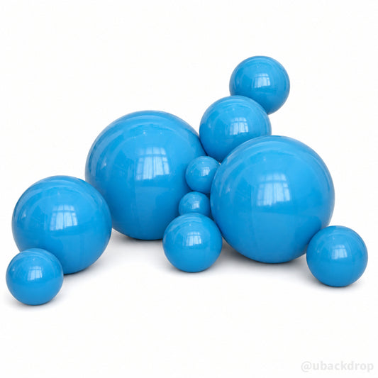 Blue Big Matte Inflatable Balls – Reusable Party & Event Decor-ubackdrop