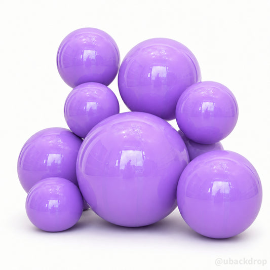 Purple Big Matte Inflatable Balls – Reusable Party & Event Decor-ubackdrop