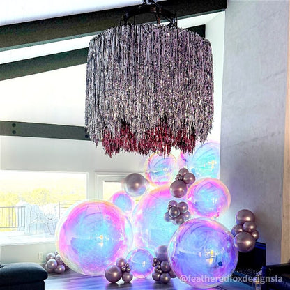Rainbow Color Inflatable Mirror Ball Reusable Big Bubble Balloon-ubackdrop